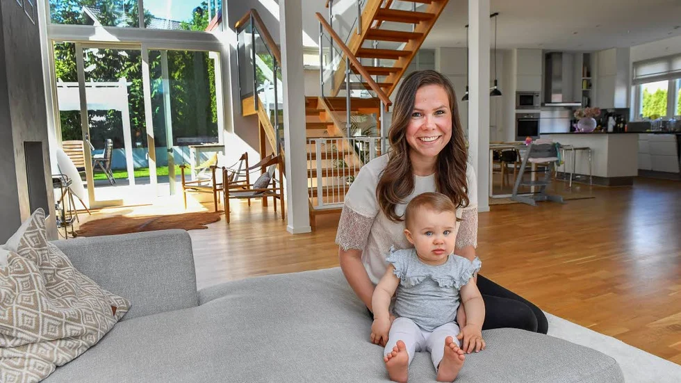 Caroline Georgenson och hennes man Carl-Adam valde att köpa hus i ett område där de hade bekanta.