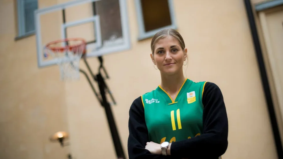 STOCKHOLM 20170918
Martina Stålvant spelare i Alvik Basket vid Svenska basketsligans upptaktsträff på måndagen.
Foto: Pontus Lundahl / TT / kod 10050