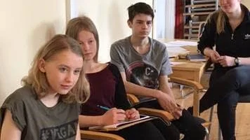 Samlade. Matteintresserade ungdomar deltog i lägret på Vallen.
