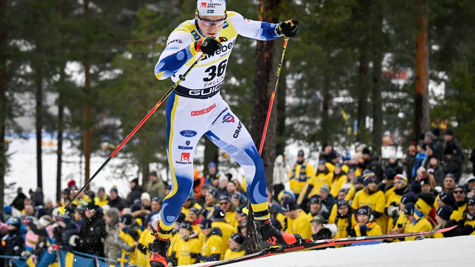 Marcus Grate under tävlingarna i Falun. Arkivbild.