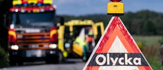 Motorcykelolycka vid kommungränsen