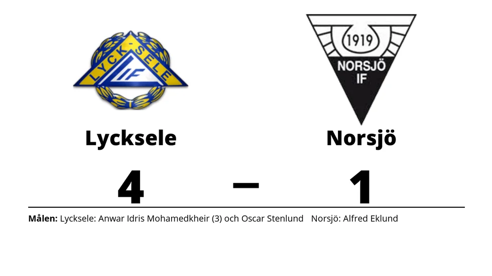 Lycksele IF vann mot Norsjö IF