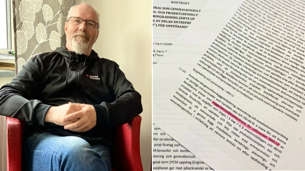 Nya projektchefen, Tomas Stålnacke, menar att Örnmarks bolag var ansvarig för byggarbetsmiljösamordningen enligt det kontrakt som han skrivit med Kiruna kommun och som enligt honom gällde under tiden för litauerns död. 