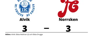 Norrsken fixade kryss borta mot Alvik
