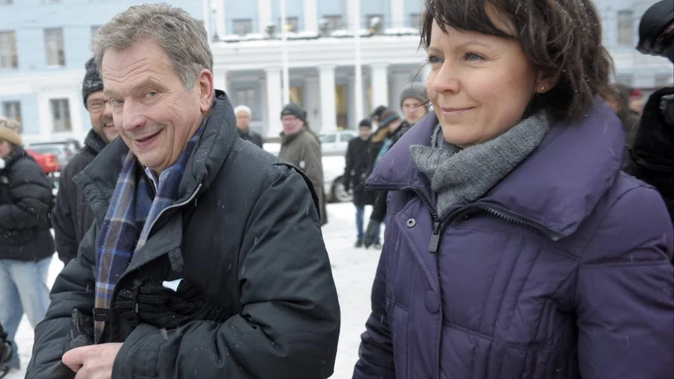 Sauli Niinistö och Jenni Haukio.?Foto: Martti Kainulainen