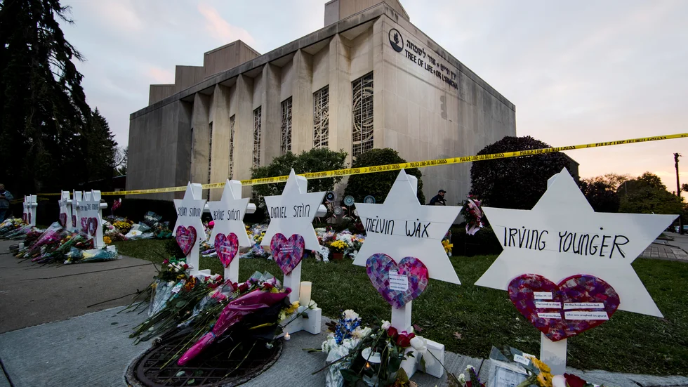 Elva personer dödades vid attacken i synagogan i Pittsburgh. Arkivbild.