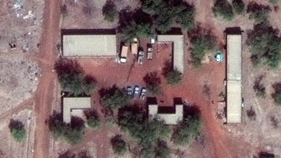 Militäranläggning utanför staden Ouahigouya i Burkina Faso.