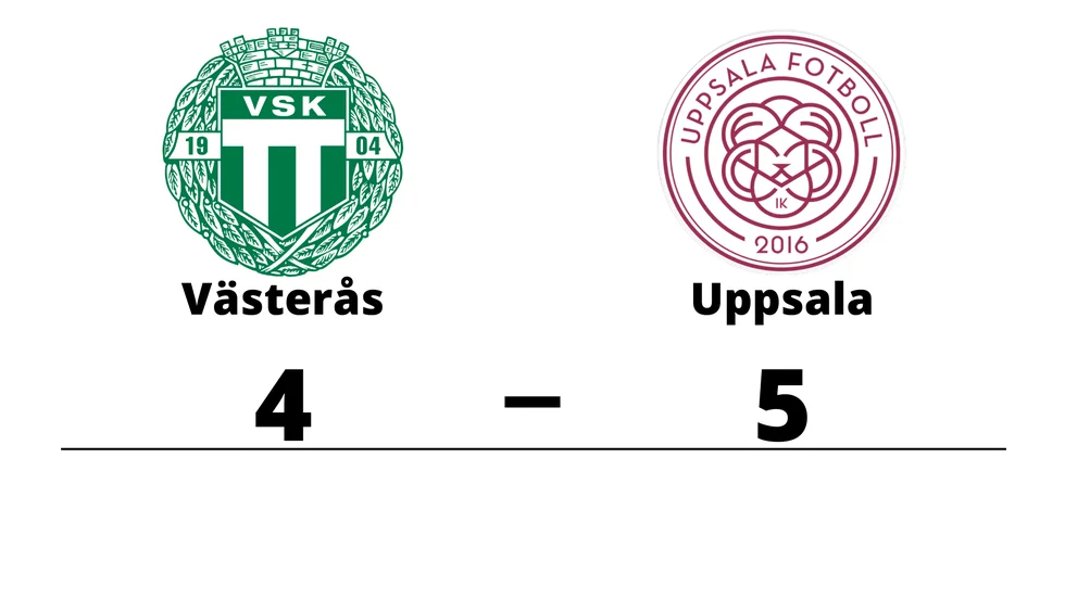 Västerås SK FK förlorade mot IK Uppsala Fotboll
