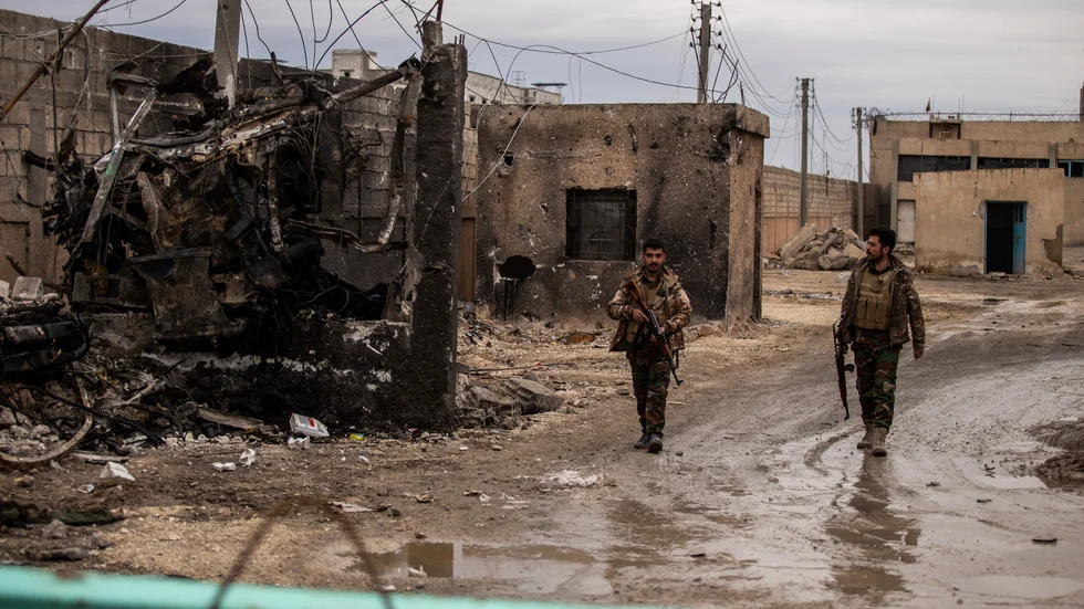 Soldater ur den kurddominerade SDF-alliansen (Syriens demokratiska styrkor) i den syriska staden Hassakeh i fjol. SDF har utgjort en stor del av motståndet mot terrorrörelsen IS i Syrien.