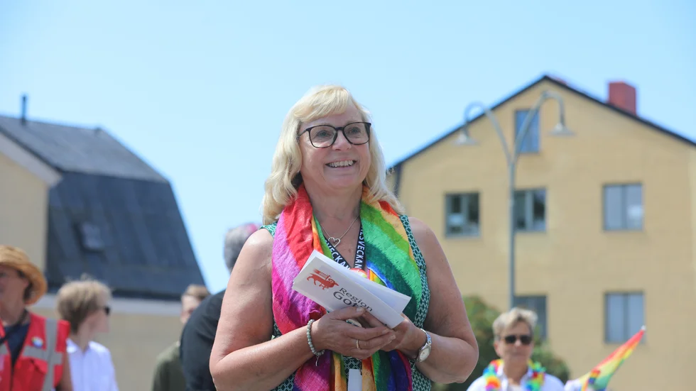Eva Nypelius, här under fjolårets mångfaldsparad.