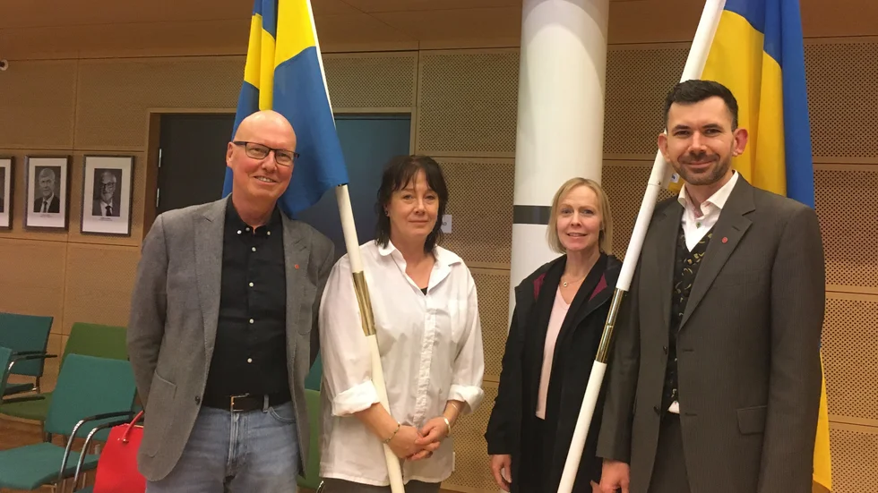 Christer Johansson, Maria Fornemo, Anna Svensson och Said Hodzic (samtliga V) vill att Knivstas klimatarbete förbättras.