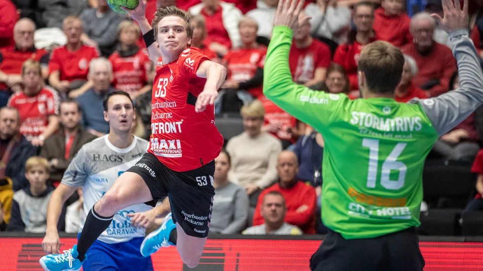Andreas Windahl har på kort tid vuxit ut till en nyckelspelare för Guif i kampen om nytt kontrakt i Handbollsligan. 