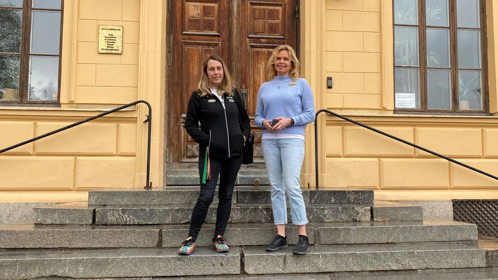 Skolkurator Therese Malkén och skolsköterska Susanna Loander Löf, från Nyköpings gymnasium, ser ett behov av att fler vuxna nattvandrar – för att skapa trygghet för unga.
