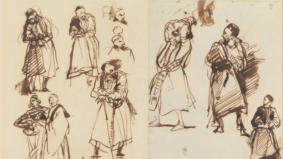 Tolkningar. "Studies for Shylock" av den brittiske konstnären Richard Parkes Bonington (1802–1828). I en ny bok har författaren Howard Jacobson gjort en litterär omtolkning av Shakespeares "Köpmannen i Venedig."