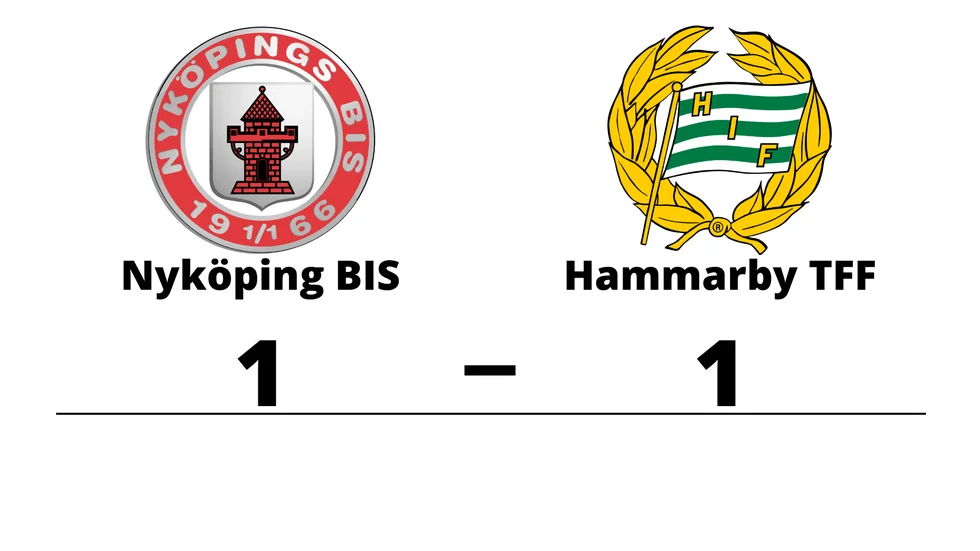 Nyköpings BIS spelade lika mot Hammarby TFF