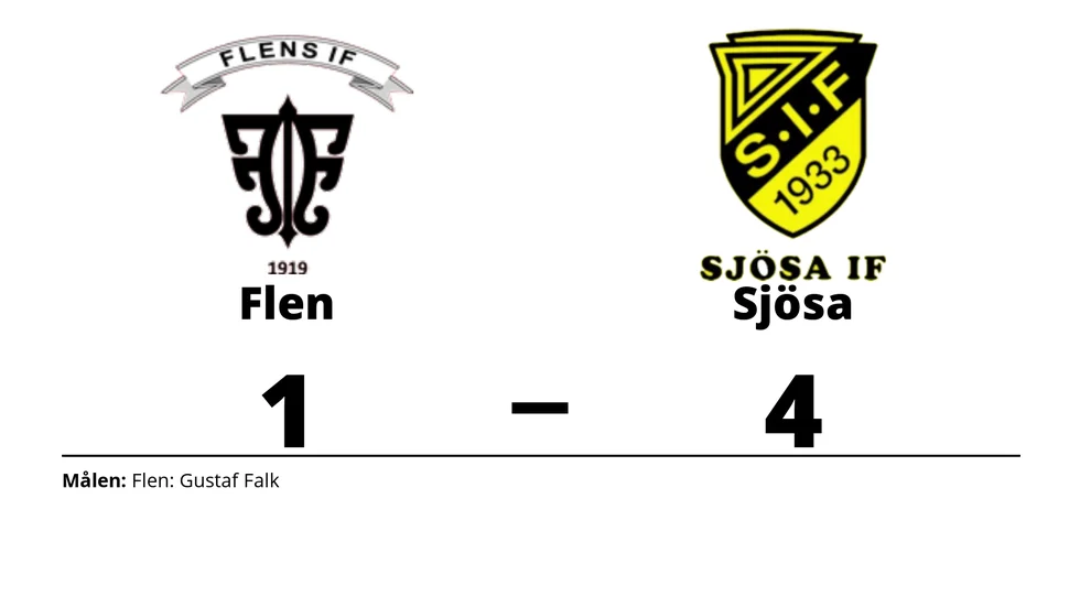 Flens IF förlorade mot Sjösa IF