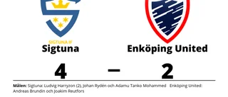 Tungt för Enköping United - Sigtuna bröt fina vinstsviten