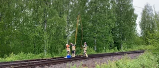 Terrängbrand vid bostadsområde i Skellefteå