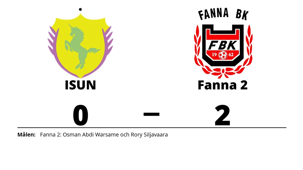 ISUN förlorade mot Fanna BK 2