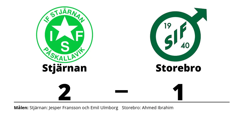IF Stjärnan vann mot Storebro IF