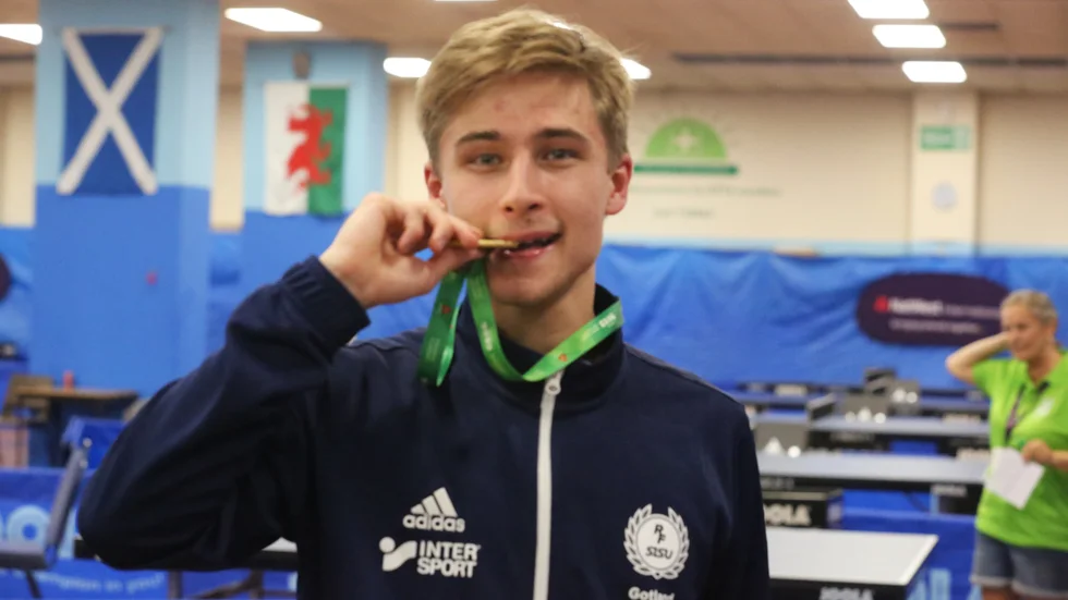 Max Hedbom tog guld i herrsingeln