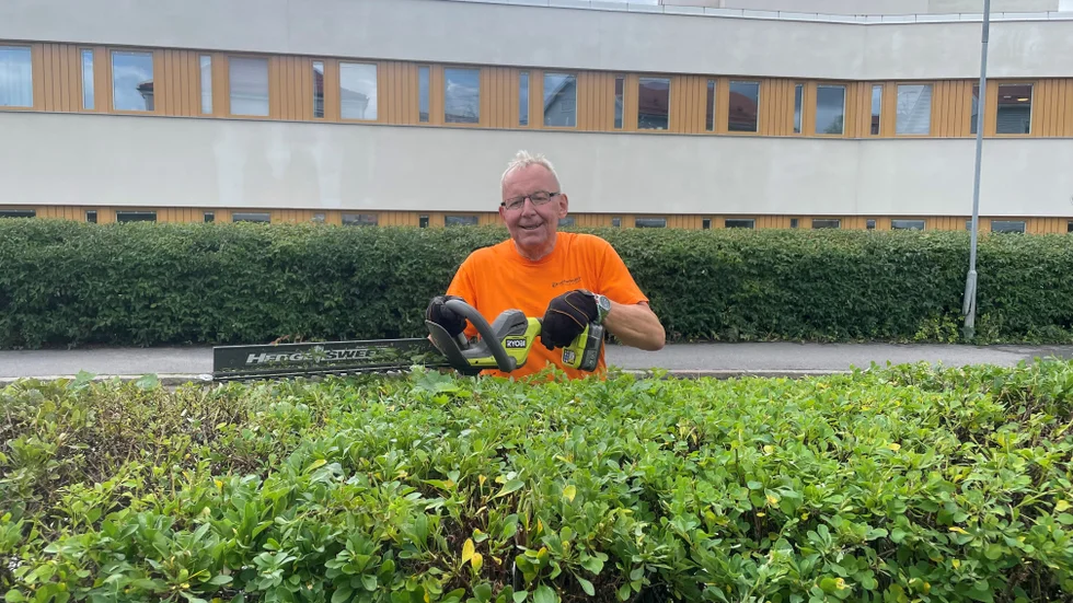 Peter Karlsson som är pensionär arbetar då och då på Veterankraft i Eskilstuna. 
