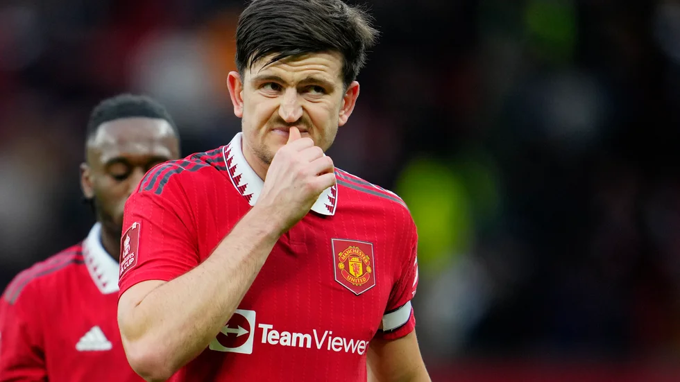 Harry Maguire – inte längre kapten för Manchester United. Arkivbild.