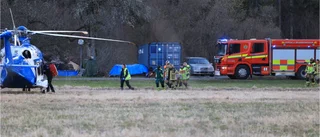 Trafikolycka – person till sjukhus med helikopter