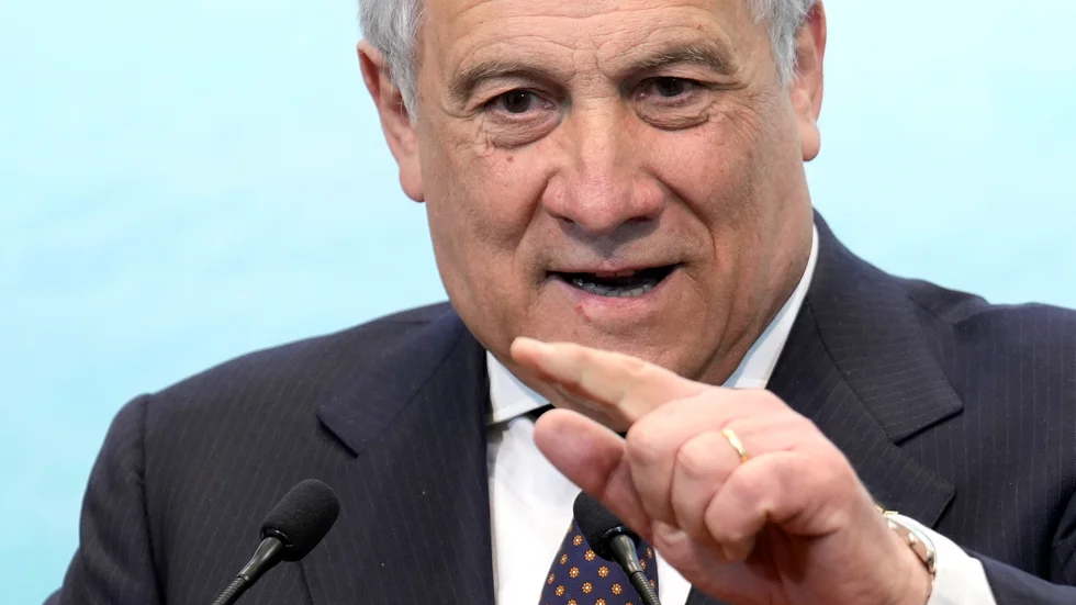 Italiens utrikesminister Antonio Tajani. Arkivbild.