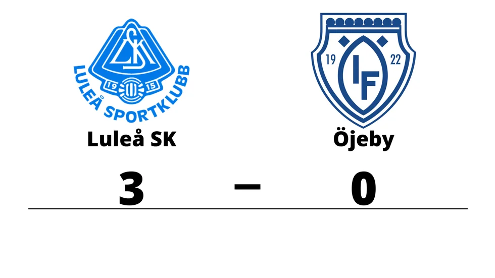 Luleå SK vann mot Öjeby IF