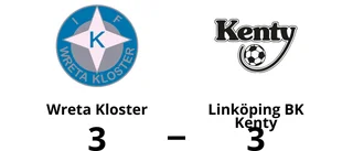 Wreta Kloster tog en poäng mot Linköping BK Kenty