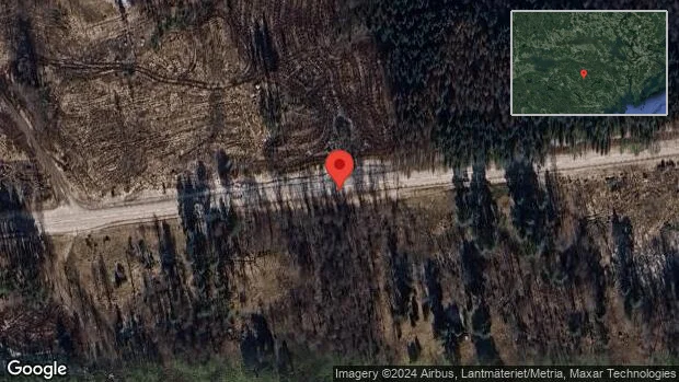 Problem i trafiken efter nedfallna träd på väg 57