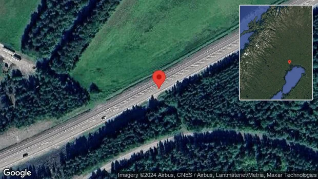 Stopp på E4 efter singelolycka