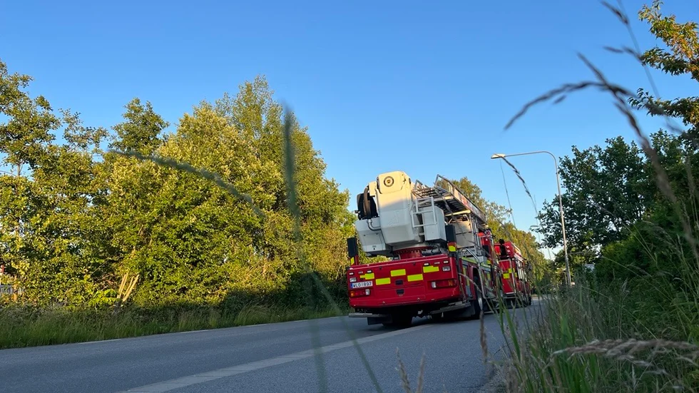 Räddningstjänsten var på plats i Ekängen och letade med drönare.