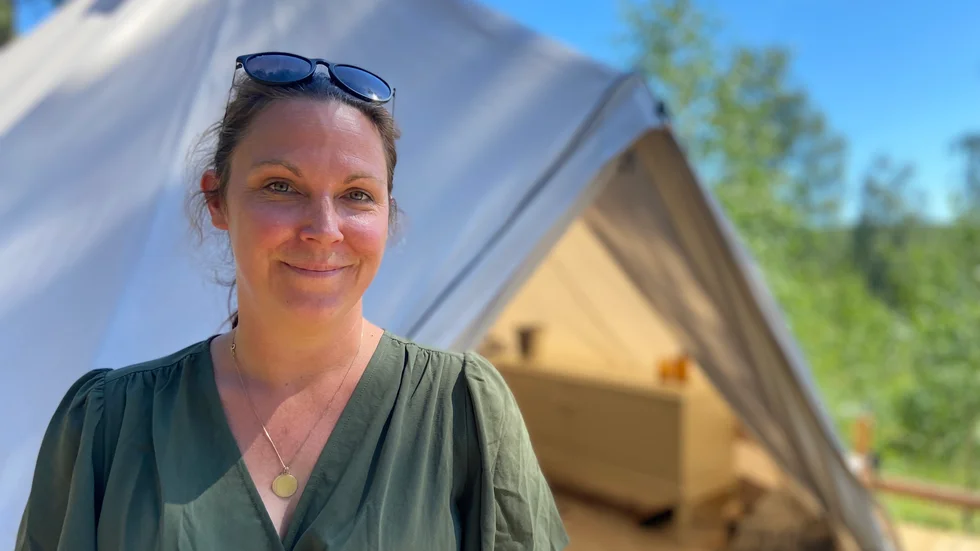 Louise Forsbäck har nyligen startat glampingen och har redan många planer på hur hon vill fortsätta utveckla konceptet.