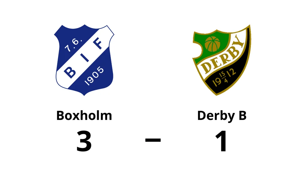 Boxholms IF vann mot Derby B
