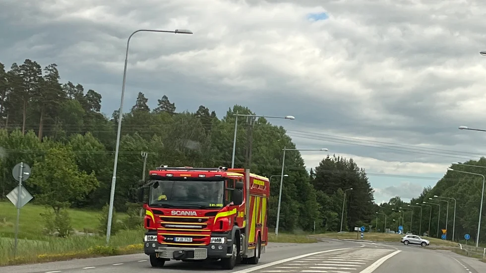 Räddningstjänsten ryckte ut på en brand nära värmeverket (arkivbild).