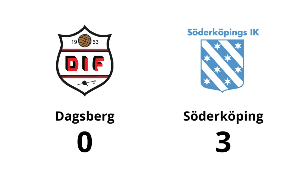 Dagsbergs IF förlorade mot Söderköpings IK