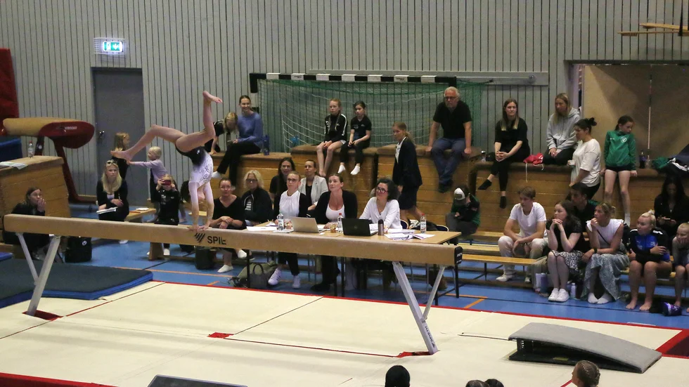 Visbygymnasternas egen tävling Gutacupen i artistisk gymnastik (AG).