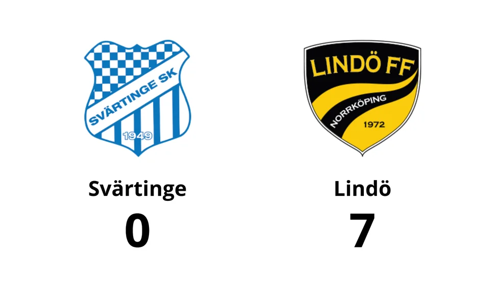 Svärtinge SK förlorade mot Lindö FF