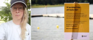 Otjänligt vatten på två badplatser – bakterier i vattnet