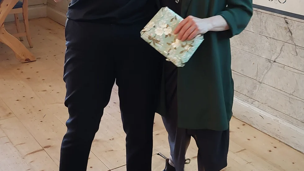 Lenita Ericson med dagens gäst Linda Moestam.