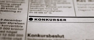 Lokalt företag har gått i konkurs