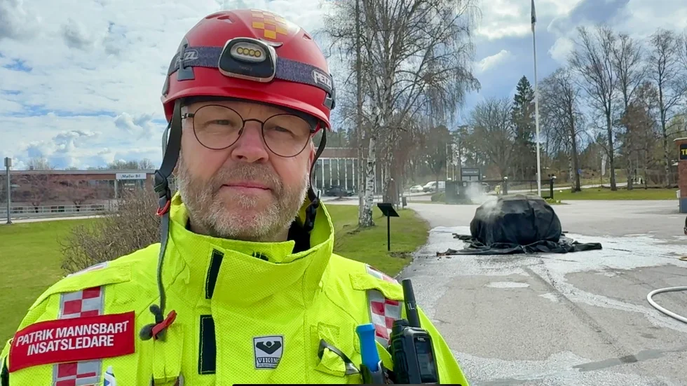 Patrik Mannsbart är insatsledare vid Västra Sörmlands räddningstjänst.