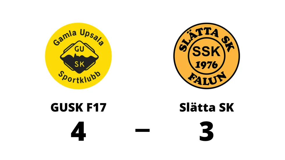 GUSK F17 vann mot Slätta SK