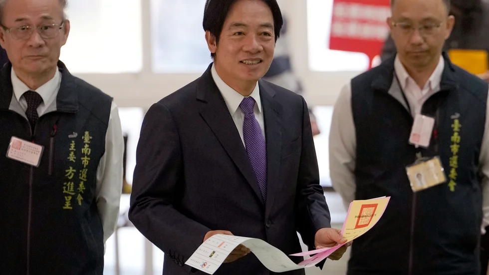 Lai Ching-Te, tillträdande president i Taiwan. Arkivbild.