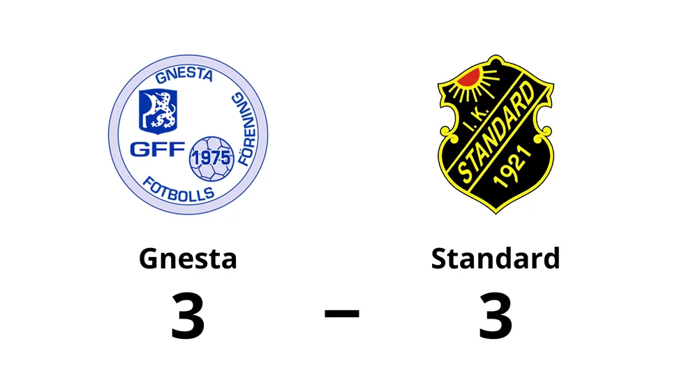 Gnesta spelade lika mot IK Standard