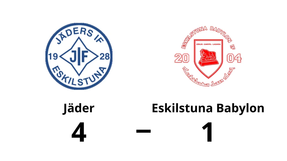 Jäders IF vann mot Eskilstuna Babylon IF