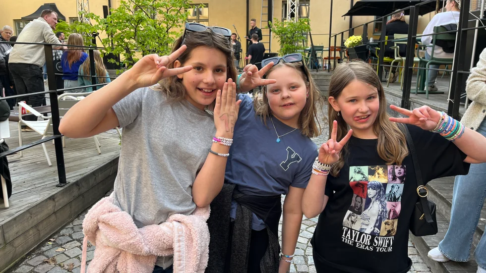 Från vänster: Amanda Varlamova, Hanne Strandberg och Liv Ahlstedt.