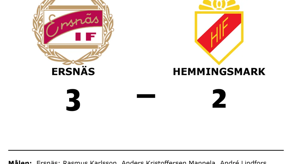 Ersnäs IF vann mot Hemmingsmarks IF